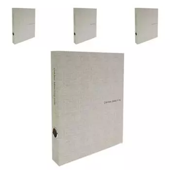 Папка-регистратор Dream Sevien с D-образными кольцами, 3 отверстия, овсянка, 4 штуки