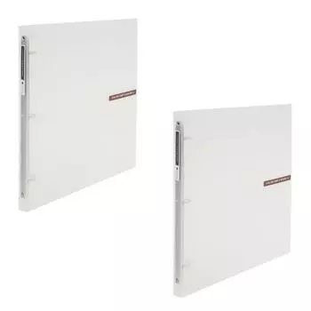 Папка-регистратор Eco Cheongwoon Color Chip Transparent O-Ring с 3 отверстиями, формат А4, 2 см, прозрачная, 2 шт.