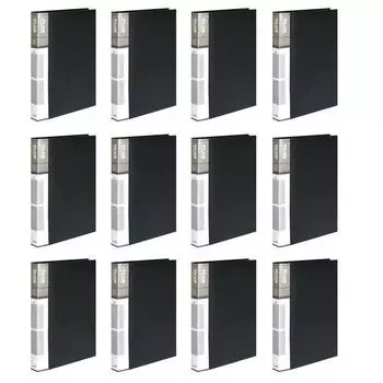 Папка-регистратор Hope File PP Mini O-Ring 2 см A4 3 отверстия, черная, 12 штук