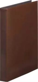 Папка-регистратор King Jim кожаная с 2 отверстиями A4 вертикальная коричневая 1961LF-BR