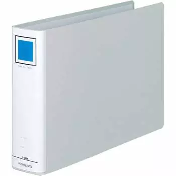 Папка-регистратор KOKUYO A4 горизонтальная с 2 отверстиями вмещает 500 листов серебристая F-E655C