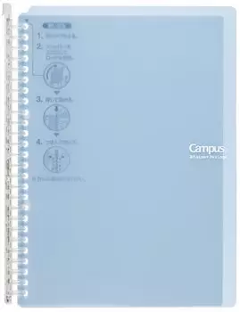 Папка-регистратор KOKUYO Campus Smart Ring B5 26 отверстий до 60 штук светло-голубой Lu-SP706LB