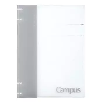 Папка-регистратор KOKUYO Loose Leaf Binder B5 Campus, которую можно использовать как блокнот, 26 отверстий, серый Ru-NP704M