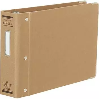 Папка-регистратор KOKUYO, тканевая, проклеенная, B6, горизонтальная, с квадратным металлом, 13 отверстий, вмещает 200 листов, Ha-127