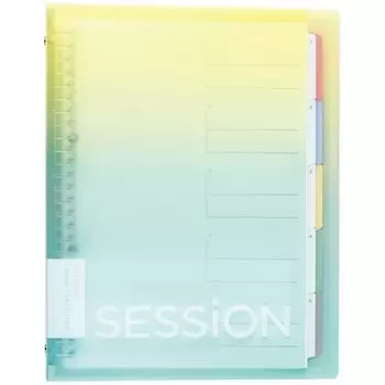 Папка-регистратор Maruman с отрывными листами Session B5 26 отверстий градиент лимонная газировка F310A-97A