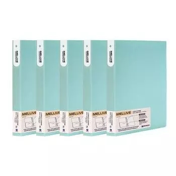 Папка-регистратор Melive с кольцом, мятная, 5 шт.