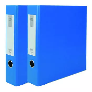 Папка-регистратор Midas с D-образным кольцом, тип таблички, 3 отверстия, формат А4, 7 см, синяя, 2 шт.