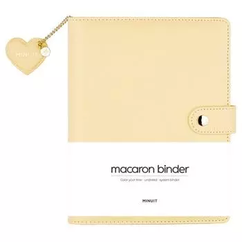 Папка-регистратор Minuit Macaron A5, желтая, 1 шт.