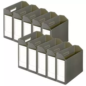 Папка-регистратор Plus Box Danbox A4 горизонтальная темно-серая 10 листов BF10-A4-100 87-528 10