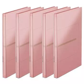 Папка-регистратор Plus Flat A4 вертикальная 2 отверстия ширина спинки растягивающаяся Cenovus EX 5 книг розовый розовый