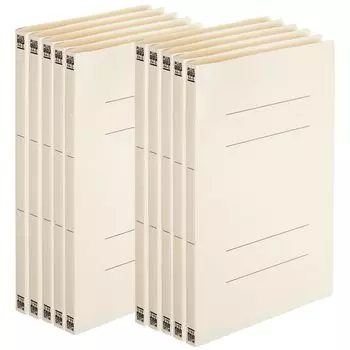 Папка-регистратор Plus PP A4 вертикальная слоновая кость 10 книг No.121P 98-29310 слоновая кость