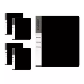 Папка-регистратор Red Loop с 3 отверстиями, формат А4, 1/2 дюйма, черная, 5 штук