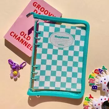 Папка-регистратор Tulshop Happiness с 6 отверстиями + 30 листов внутренней бумаги на молнии, ежедневник формата А5, книга для коллекционирования покерных игр