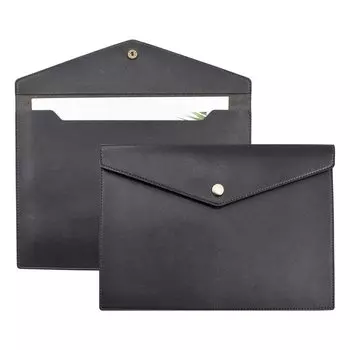 Папка-регистратор VANRA из искусственной кожи, чехол для документов формата А4, портативный чехол для документов формата А4 с застежкой на кнопку, водонепроницаемый, большой емкости для документов