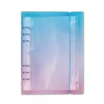 Папка-регистратор Wanna This с 6 отверстиями для наклеек A5 + двухсторонняя внутренняя бумага 40 стр., набор, сине-розовый, 1 набор