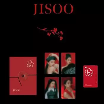 Папка с фотокарточками JISOO ME Red