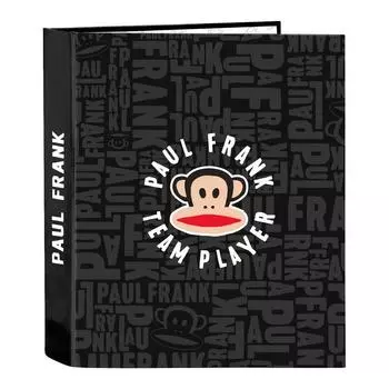 Папка с кольцами Paul Frank Team Player, черная, А4 (40 мм)