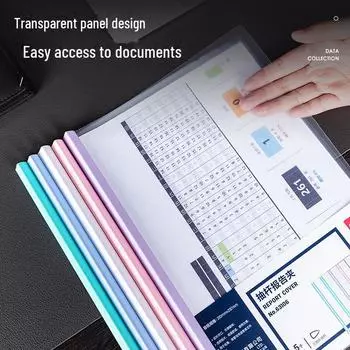 Папка-трансформер Morandi Water Drop Shaped Folder A4 с выдвижным зажимом для студентов