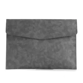 Папки большой вместимости из ПУ кожи, деловая сумка-портфель, сумка для ноутбука, сумка-органайзер для документов серый