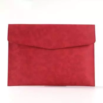 Папки большой вместимости из ПУ кожи, деловая сумка-портфель, сумка для ноутбука, сумка-органайзер для документов красный