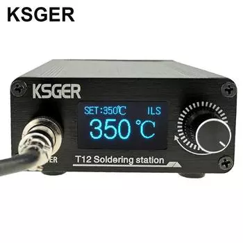 Паяльная станция KSGER STM32 V3.1S T12 OLED DIY из алюминиевого сплава FX9501 Ручка Держатель электроинструмента Автоматический режим сна T12 Паяльники