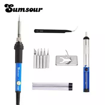 Паяльник 110 В 220 В 60 Вт, набор для ремонта ручки паяльника с регулируемой температурой