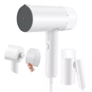 Пар непрерывно поднимается в 25 потоков в течение 8 минут, удаляя складки, при этом на большой емкости 115 мл высокая температура для японской инструкции белого утюга,