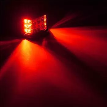 Пара 4-дюймовых 45 Вт 9000 лм светодиодных рабочих фар-балок с боковой подсветкой, комбинированный луч, белый+красный, для вождения по бездорожью, водонепроницаемые