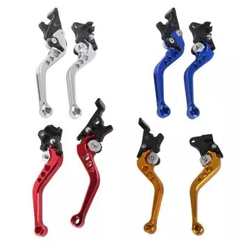 Пара алюминиевых ручек рычага барабанного тормоза сцепления мотоцикла с ЧПУ серебряный