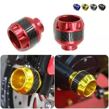 Пара алюминиевых сплавов универсальных мотоциклов защита от падения взрывобезопасная передняя вилка чашки слайдеры краш красный