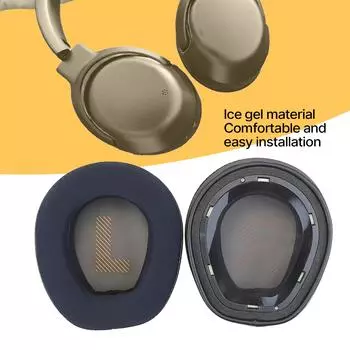 Пара амбушюров Охлаждающие гелевые амбушюры для наушников Амбушюры для улучшения комфорта и шумоизоляции Замена амбушюр