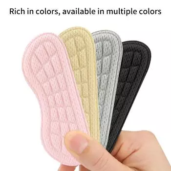 Пара анти-падений анти-износных наклеек на каблуки спортивная обувь кожаные туфли наклейки на каблуки регулировка размера подушечка вставка стелька розовый