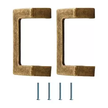 Пара антикварных латунных мебельных ручек с межцентровым расстоянием Винтажные ручки для ящиков Винтажные ручки для ящиков набор для ванной и комода T1 разноцветный