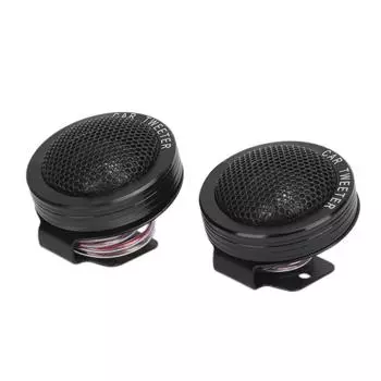 Пара автомобильных мини-динамиков с твитером, купольная акустическая система 150 Вт, 4 Ом, 98 дБ, высокое разрешение звука, универсальный для аудио чёрный