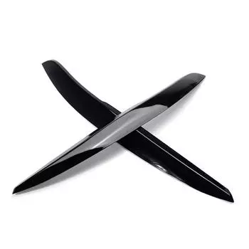 Пара автомобильных передних фар, век, бровей, отделка, наклейка для VOLKSWAGEN, для VW POLO MK5 2011-2022, фара, декор для бровей