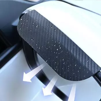 Пара автомобильных противодождевых бровей, зеркал заднего вида, барьеры от дождя, защита от дождя и отражения, дождевой чехол, зеркало заднего вида r чёрный