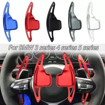 Пара автомобильных рулевых колес, подрулевых переключателей, удлинитель, алюминий для BMW F30 F31 F32 F10 F20 F22 F15 F16 GT Z4 X1 X3 X4 X5 X6 чёрный