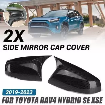 Пара боковых крыльев автомобиля крышка зеркала заднего вида для Toyota RAV4 2019 2020 2021 20222 2023 крышка зеркала заднего вида