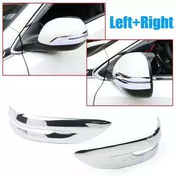 Пара боковых зеркал заднего вида в полоску, хромированная накладка для Honda CR-V CRV 2017-2022