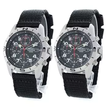 Пара часов футляр для хранения часов дата календарь включены черный snd399psnd399p [Seiko] мужские женские [предмет]