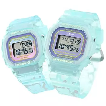 Пара часов кварцевые часы [Casio] DW-5600 BGD-560 мужские женские SLV-21B-2DR [Товар]