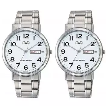 Пара часов легкие водонепроницаемые дешевые часы Citizen [Citizen Q&Q] мужские женские A202-204A202-204 []