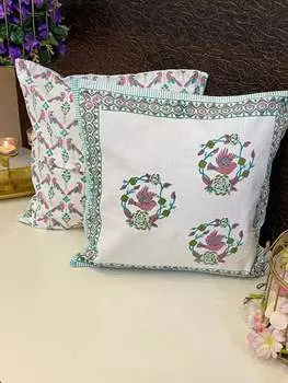 Пара чехлов для подушек с принтом Handblock — 16*16 дюймов