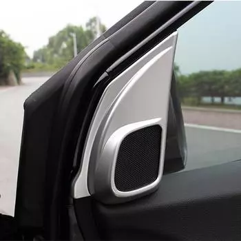 Пара для Honda CR-V 2012-2016 2013 2014 2015 CRV матовая хромированная отделка переднего аудиодинамика автомобиля внутреннее аудио кольцо