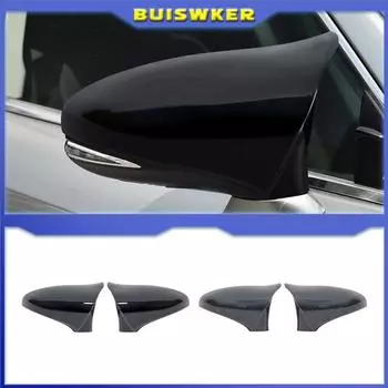 Пара для LEXUS CT 2009-2025 M Horn Style Carbon Fibre глянцево-черный крыло зеркало заднего вида крышка чехол отделка