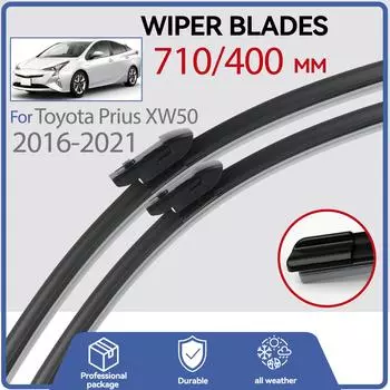 Пара для Toyota Prius XW50 2016-2022, комплект переднего окна, щетки стеклоочистителя, щетки для очистки лобового стекла, автомобильные щетки, аксессуары 28 +16 чёрный