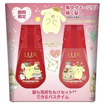 Пара дозаторов для шампуня-кондиционера LUX Luminique Pom Pom Purin Damage Repair без силикона + 370+370 г