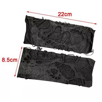 Пара готических рукавиц без пальцев, нищий, панк, перчатки на Хэллоуин, косплей с отверстием 1pair