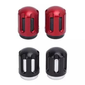 Пара колпачков для вентилей шин мотоциклов, герметичные колпачки для шин из алюминиевого сплава, замена для Zonte Black