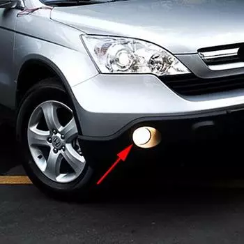 Пара комплектов противотуманных фар, лампа H11 12 В, светодиодная передняя противотуманная фара, подходит для Honda CRV 2007-2009, номер детали 33951-SWA-H01 / 33901-SWA-H01